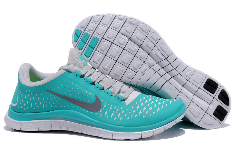 Hot Nike Free3.0 Men Shoes Gray/Cyan